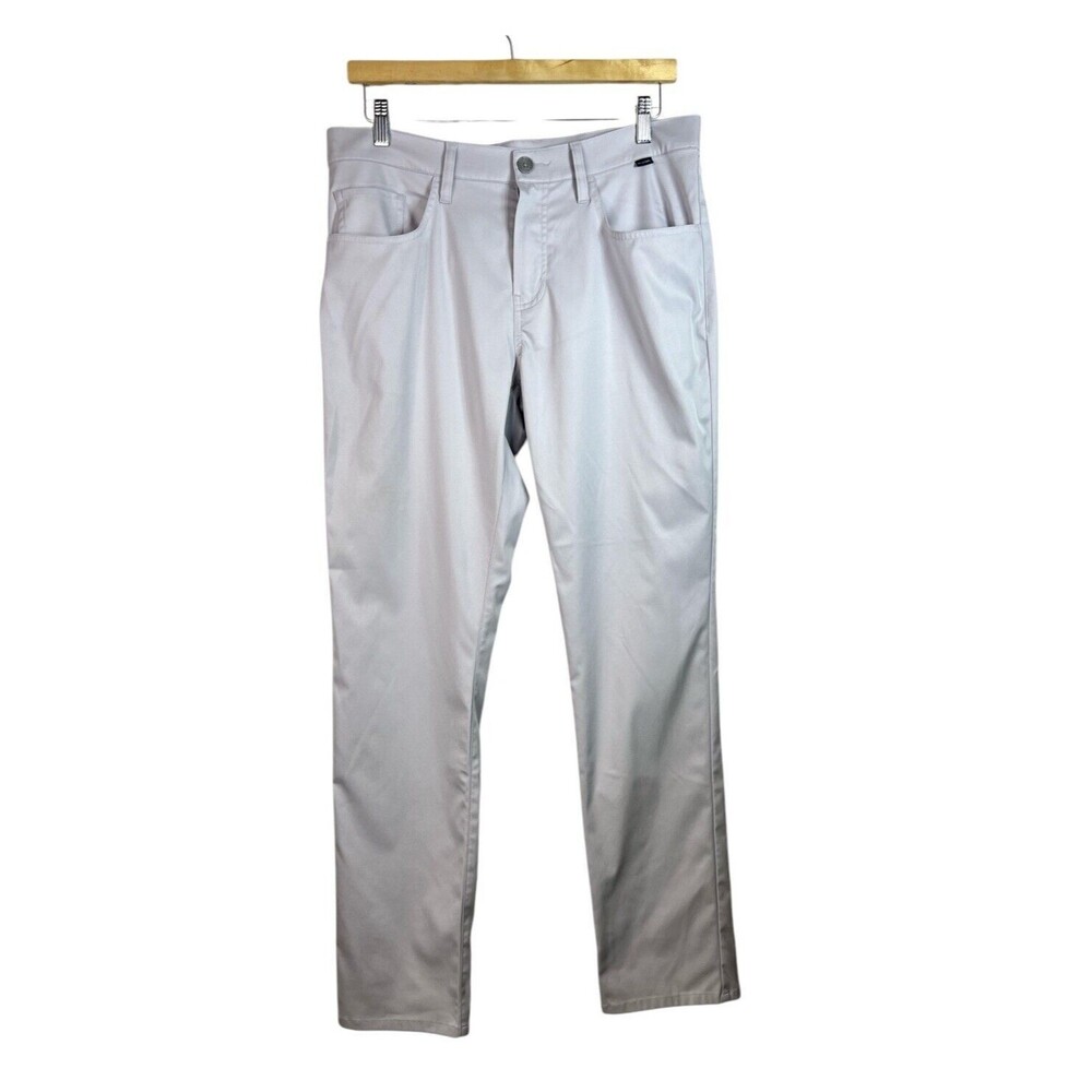 Travis Mathew Gray Golf Pants Size 34 Polyester Outdoor (Small Flaw)